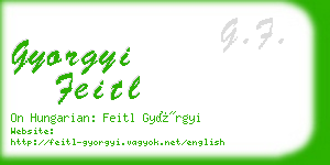 gyorgyi feitl business card